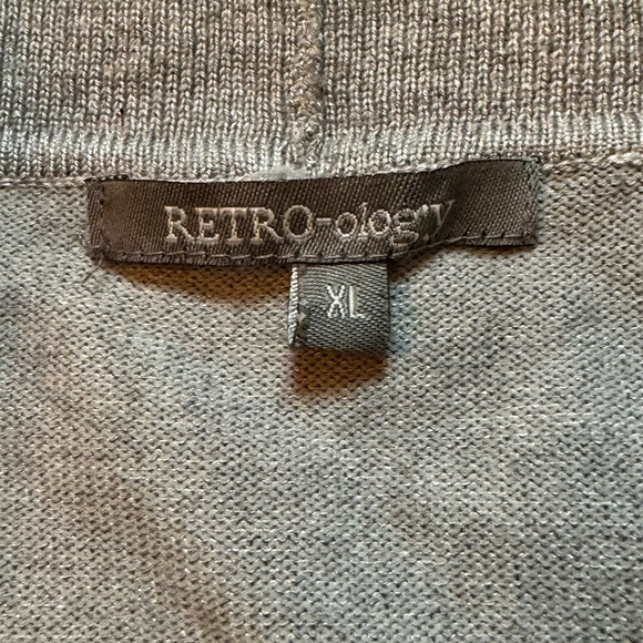 RETRO-ology Women’s Size XL Gray Open Cardigan Lightweight Casual‎ Comfy - Picture 6 of 7